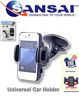 SANSAI Universal Car Mount Smart Phone & GPS Holder